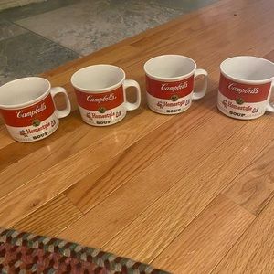 4 vintage Westwood Campbell soup mugs 1993